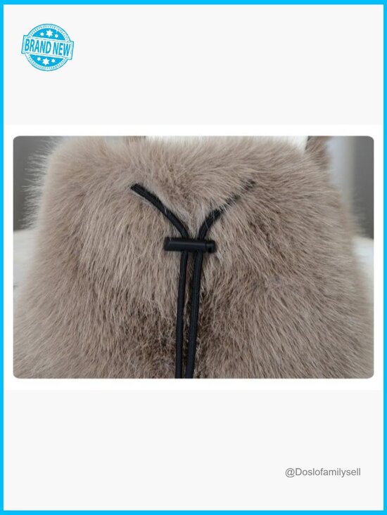 Faux Fur Fashion Backpack Slouchy Mini Backpack Y2K Trendy Cute